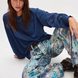 We the free perfect oversized long sleeve top